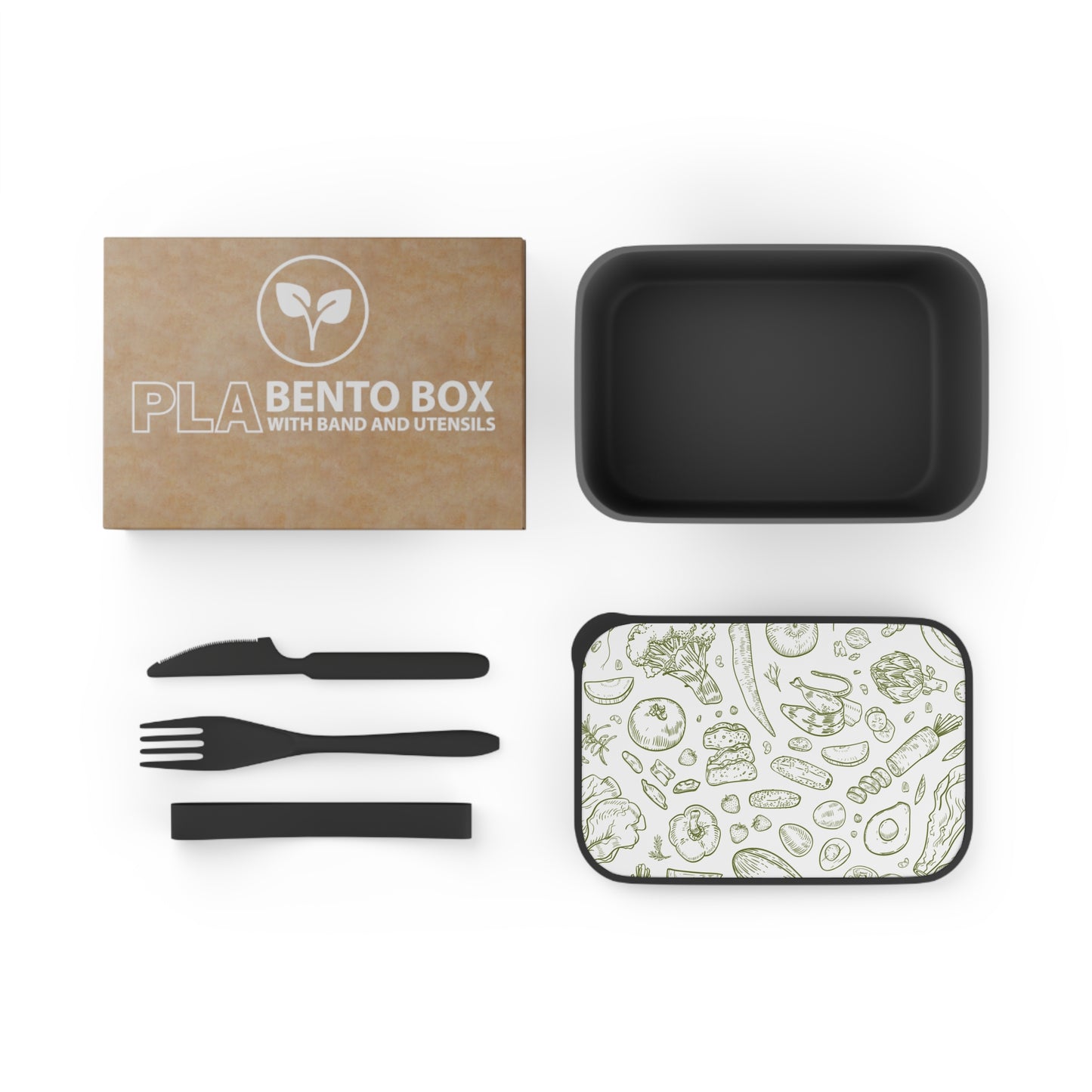 Eco-Friendly Bento Box with Utensils - Stylish Meal Prep Container