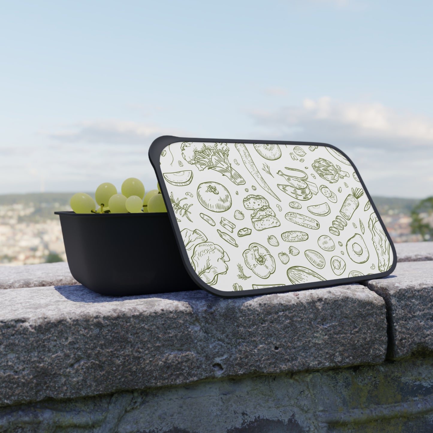 Eco-Friendly Bento Box with Utensils - Stylish Meal Prep Container